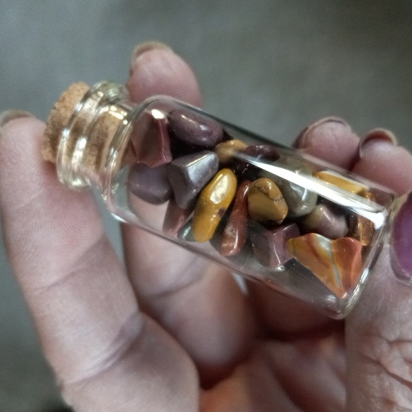 Mookaite Polished Tumbles in a Bottle - Picture 2 of 3